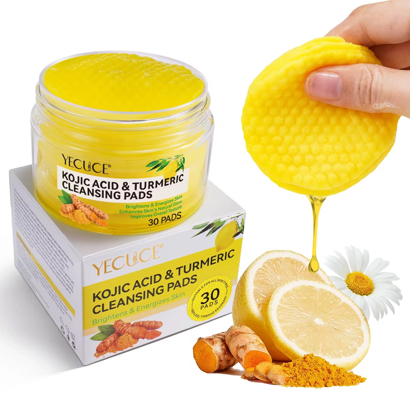 KOJIC ACID & TURMERIC CLEANSING PADS