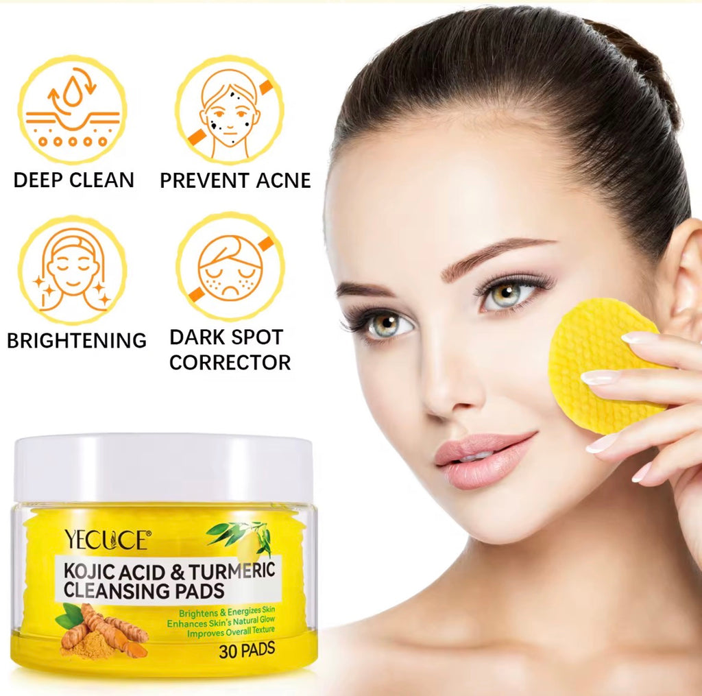 KOJIC ACID & TURMERIC CLEANSING PADS