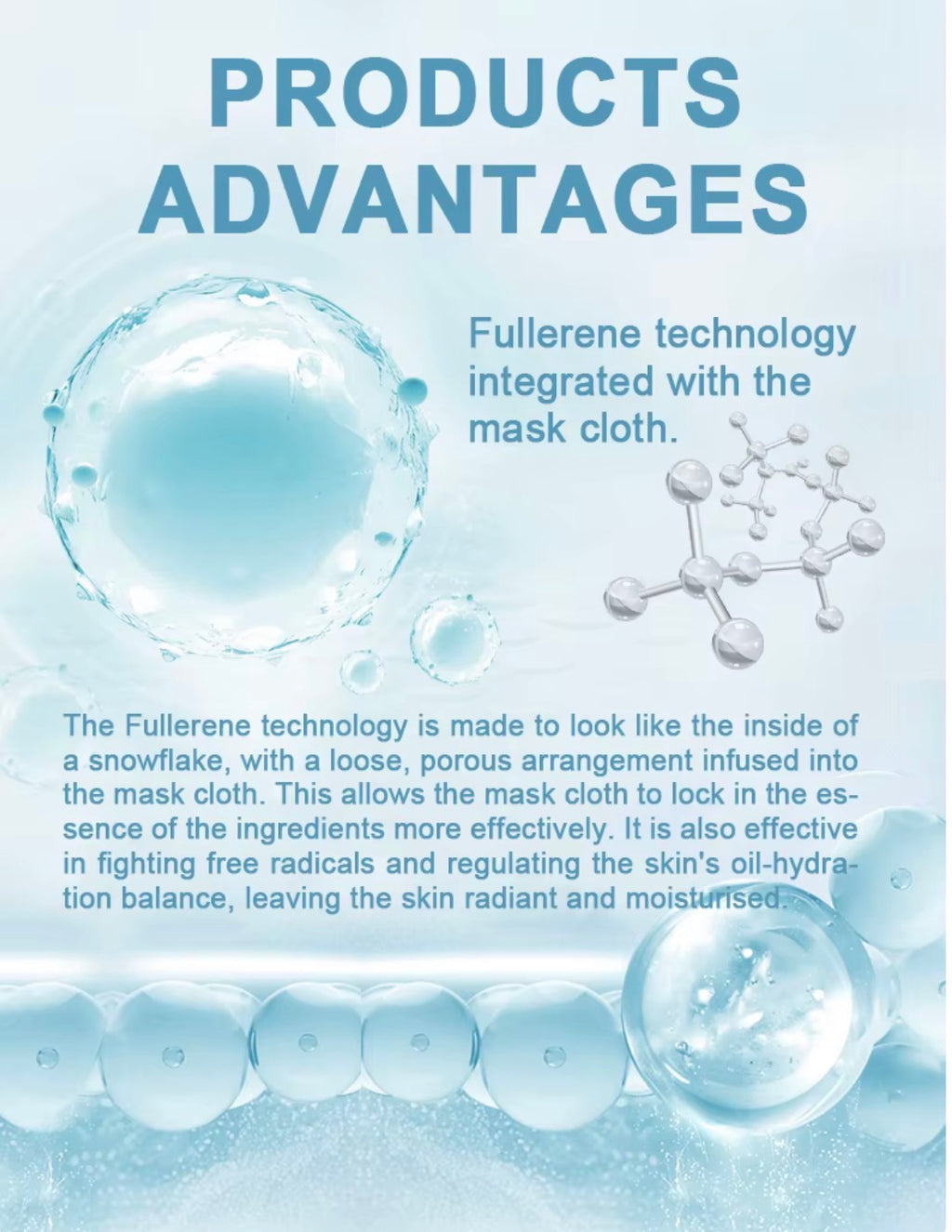 FULLERENE FLUORESCENT FACE MASK