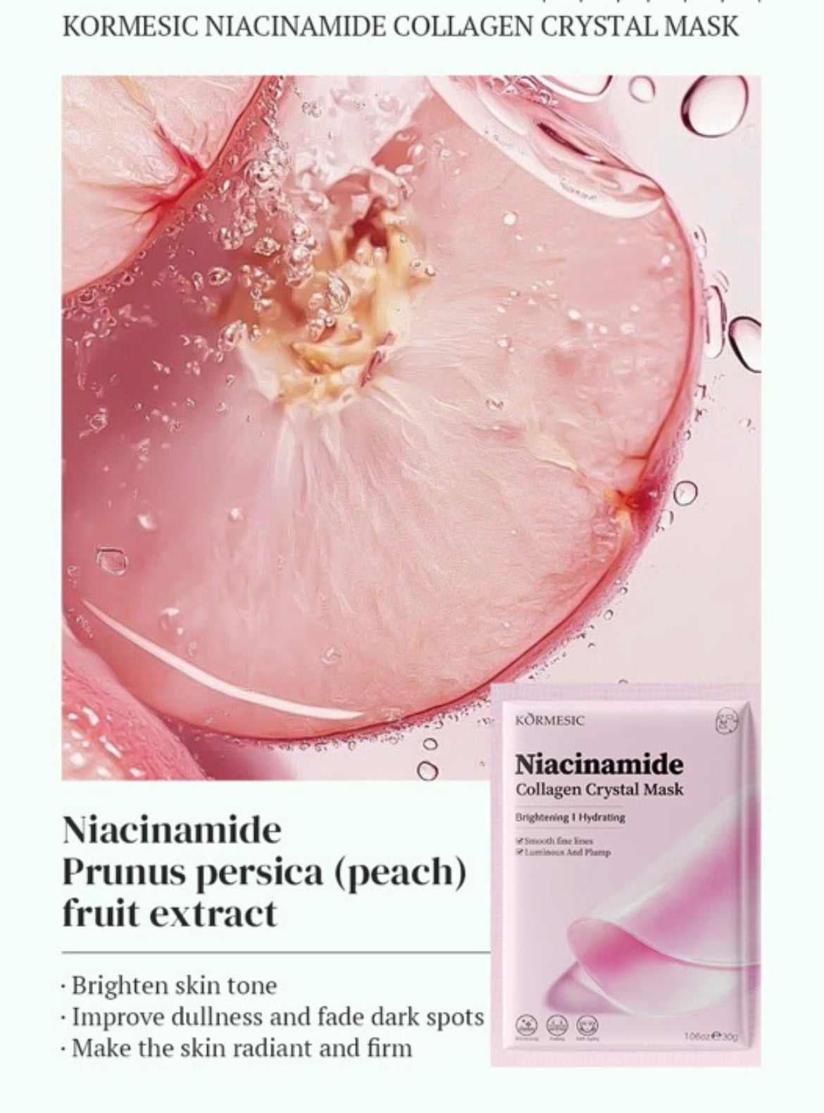 NIACINAMIDE COLLAGEN CRYSTAL MASK