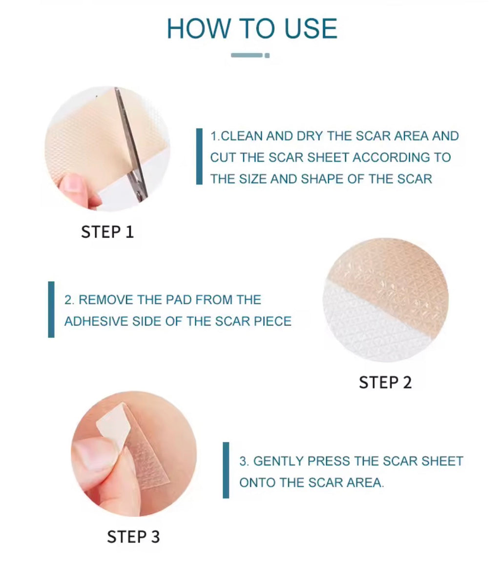 SILICONE SCAR SHEETS